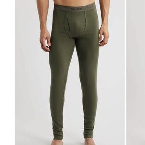 Tom Ford Stretch Cotton Long Johns in Green Size XL NWOT